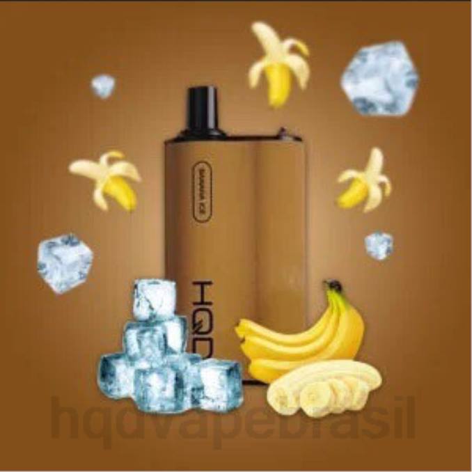 HQD BOX 4000 baforadas gelo de banana DHNL81 | HQD VAPE BRASIL