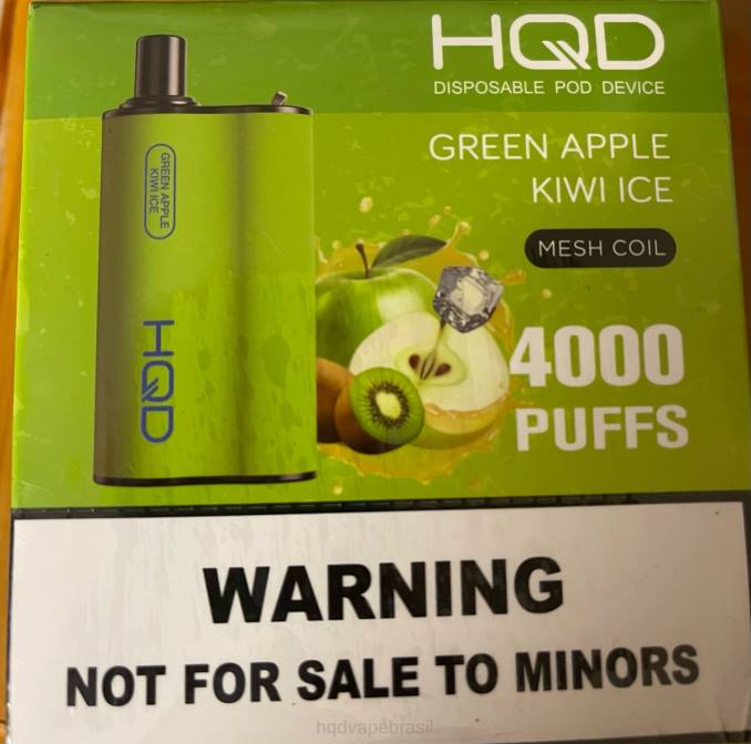 HQD BOX 4000 baforadas gelo de kiwi com maçã verde DHNL82 | HQD VAPE PRICE