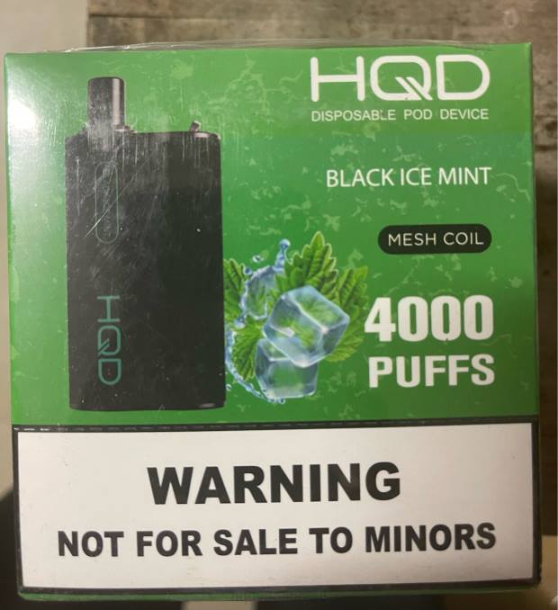 HQD BOX 4000 baforadas menta gelada preta DHNL108 | CIGARRO HQD