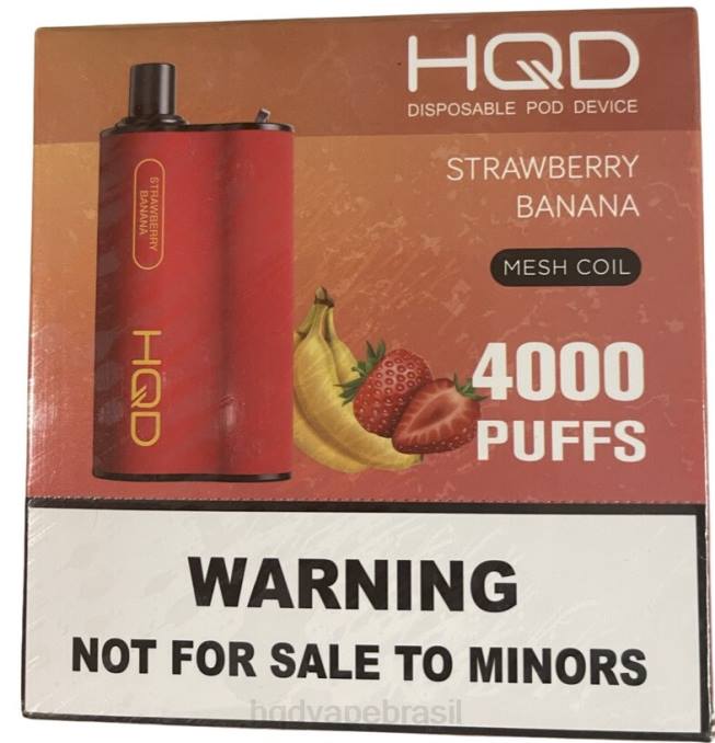 HQD BOX 4000 baforadas morango banana DHNL70 | HQD VAPE SALE