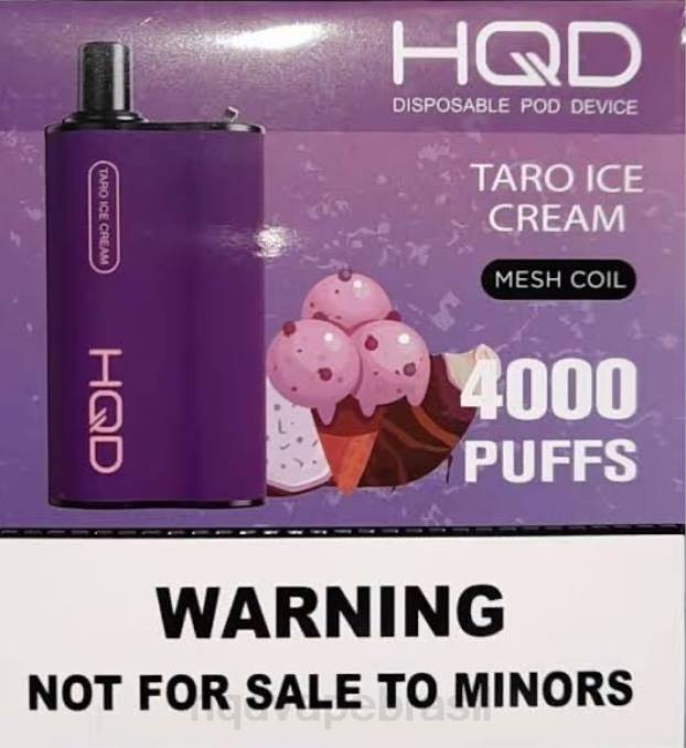 HQD BOX 4000 baforadas sorvete de taro DHNL71 | HQD VAPE BRASIL