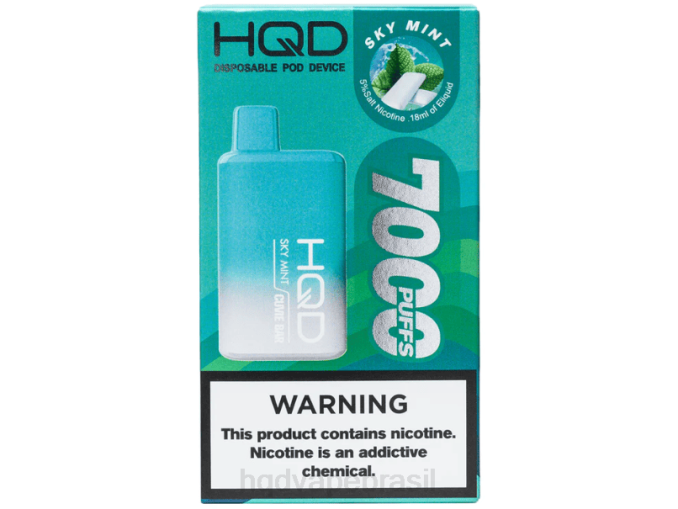 HQD CUVIE BAR descartável hortelã do céu DHNL249 | VAPORIZADOR HQD