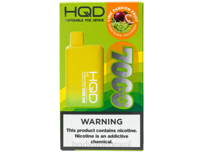 HQD CUVIE BAR descartável limão, maracujá DHNL207 | HQD CIGARRO ELETRÃ”NICO