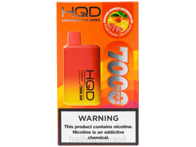 HQD CUVIE BAR descartável melancia manga laranja DHNL227 | HQD CIGARRO ELETRÃ”NICO