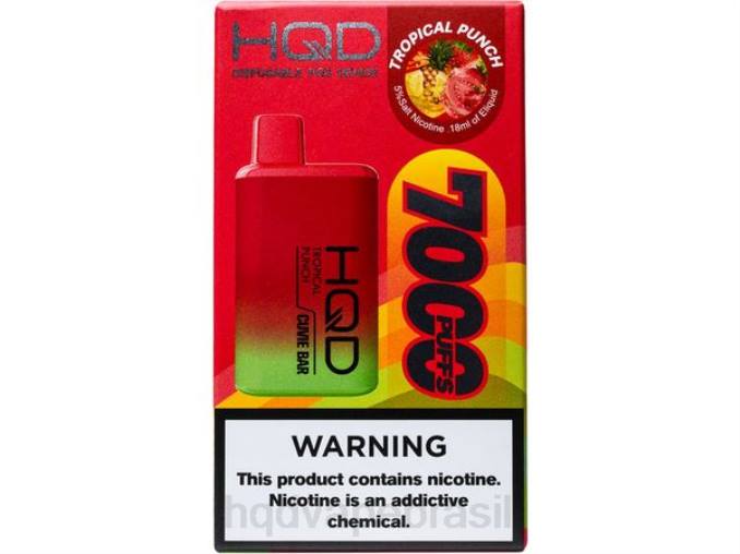HQD CUVIE BAR descartável soco tropical DHNL267 | HQD CIGARRO ELETRÃ”NICO