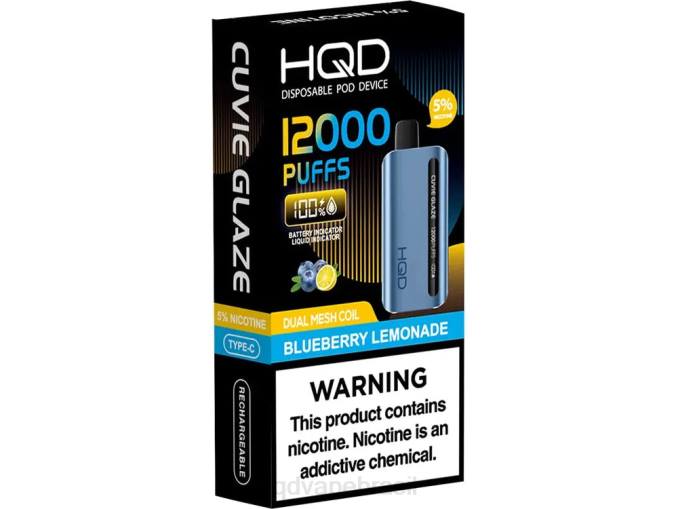 HQD CUVIE GLAZE vaporizador descartável 12000 limonada de mirtilo DHNL142 | HQD VAPE PRICE