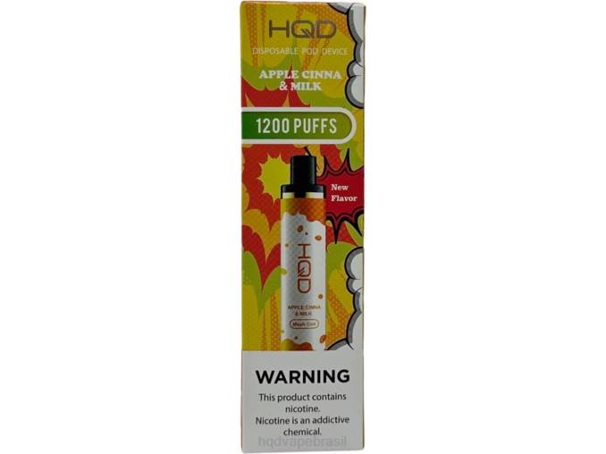 HQD CUVIE PLUS descartável maçã cinna e leite DHNL126 | HQD VAPE SABORES