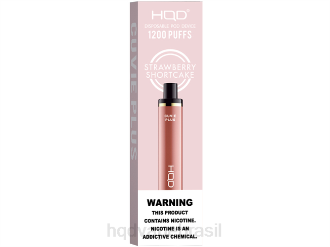 HQD CUVIE PLUS vaporizador descartável biscoito de morango DHNL259 | VAPORIZADOR HQD