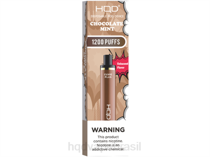 HQD CUVIE PLUS vaporizador descartável chocolate de menta DHNL153 | HQD BRAZIL