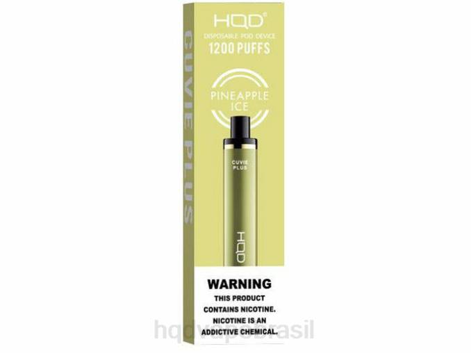 HQD CUVIE PLUS vaporizador descartável gelo de abacaxi DHNL234 | HQD BRASIL
