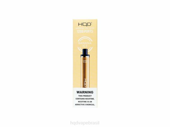 HQD CUVIE PLUS vaporizador descartável gelo de banana DHNL128 | CIGARRO HQD