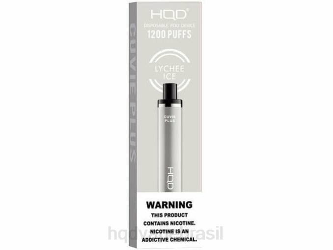 HQD CUVIE PLUS vaporizador descartável gelo de lichia DHNL213 | HQD BRAZIL