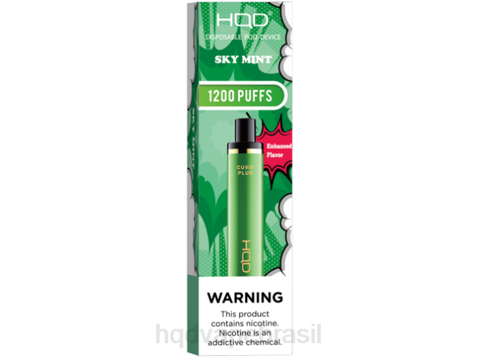 HQD CUVIE PLUS vaporizador descartável hortelã do céu DHNL250 | HQD VAPE SALE