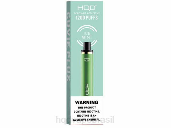 HQD CUVIE PLUS vaporizador descartável hortelã gelada DHNL202 | HQD VAPE PRICE