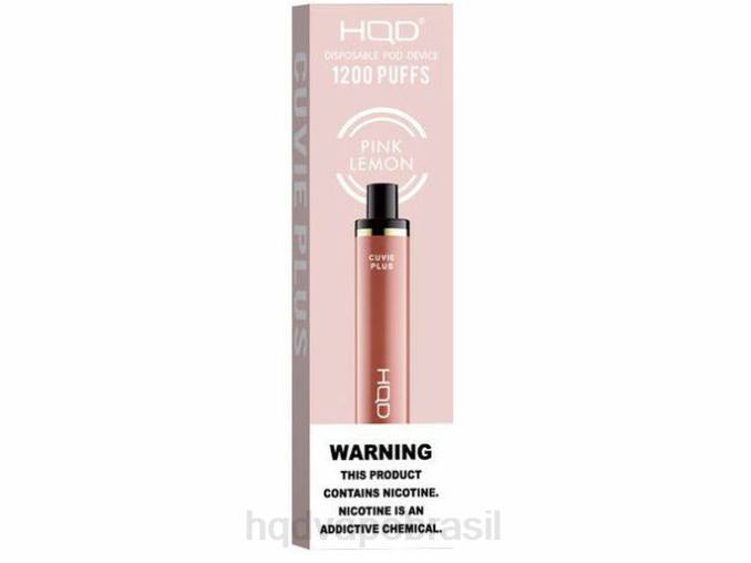 HQD CUVIE PLUS vaporizador descartável limão rosa DHNL237 | HQD CIGARRO ELETRÃ”NICO
