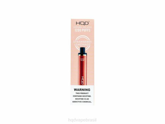 HQD CUVIE PLUS vaporizador descartável limonada de morango DHNL257 | HQD CIGARRO ELETRÃ”NICO