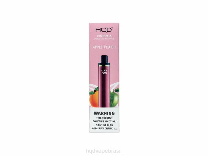 HQD CUVIE PLUS vaporizador descartável maçã pêssego DHNL127 | HQD CIGARRO ELETRÃ”NICO