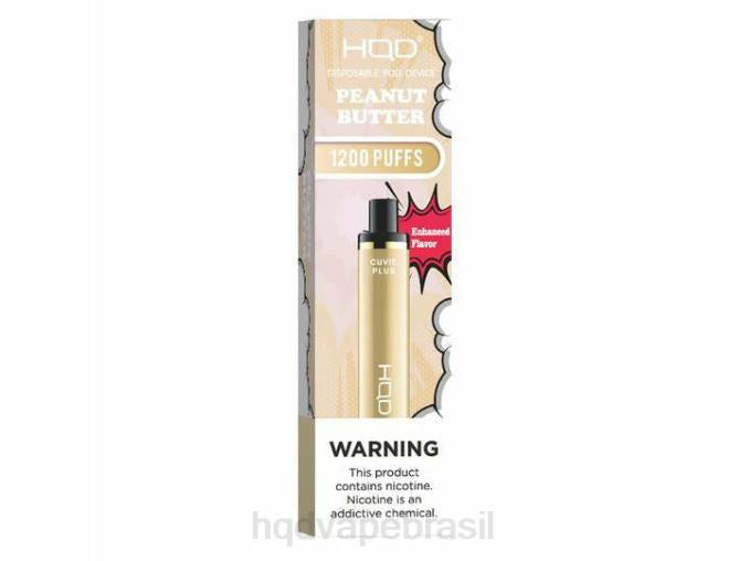 HQD CUVIE PLUS vaporizador descartável manteiga de amendoim DHNL231 | HQD VAPE BRASIL