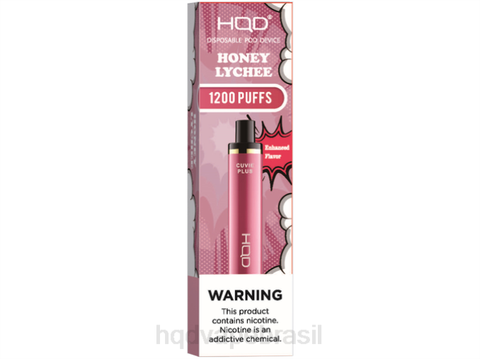HQD CUVIE PLUS vaporizador descartável mel lichia DHNL174 | HQD BRASIL