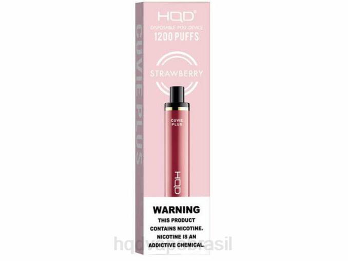 HQD CUVIE PLUS vaporizador descartável morango DHNL252 | HQD VAPE PRICE