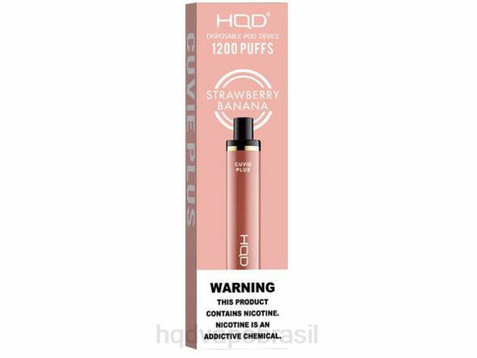 HQD CUVIE PLUS vaporizador descartável morango banana DHNL256 | HQD VAPE SABORES