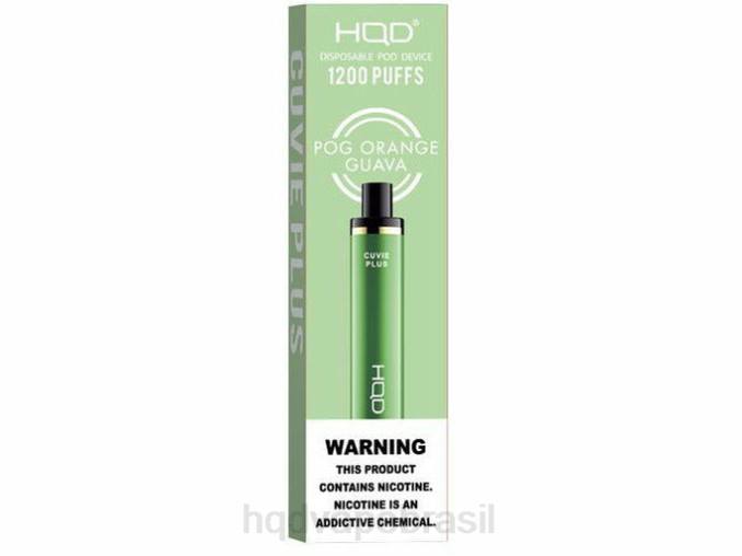 HQD CUVIE PLUS vaporizador descartável pog laranja goiaba DHNL238 | CIGARRO HQD