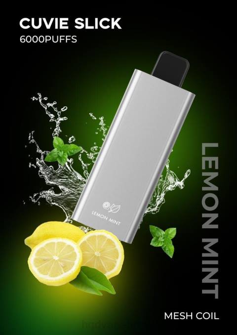 HQD CUVIE SLICK 6.000 baforadas hortelã-limão lisa DHNL35 | HQD COMPRAR