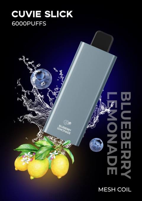 HQD CUVIE SLICK 6.000 baforadas limonada de mirtilo DHNL38 | CIGARRO HQD