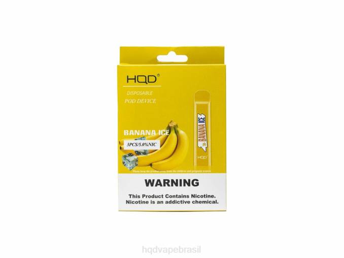 HQD CUVIE descartável gelo de banana DHNL177 | HQD CIGARRO ELETRÃ”NICO